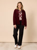 Chateau Velvet Cord Jacket - Shiraz