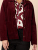 Chateau Velvet Cord Jacket - Shiraz