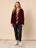 Chateau Velvet Cord Jacket - Shiraz