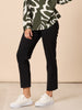 Evie Stretch Straight Leg Pant - Black