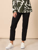 Evie Stretch Straight Leg Pant - Black
