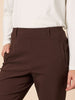 Evie Stretch Straight Leg Pant  - Coffee