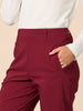 Evie Stretch Straight Leg Pant - Shiraz