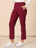Evie Stretch Straight Leg Pant - Shiraz