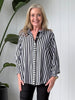 Amour Stripe Shirt - Black/White