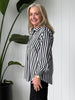 Amour Stripe Shirt - Black/White