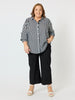 Amour Stripe Shirt - Black/White
