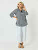 Amour Stripe Shirt - Black/White