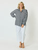 Amour Stripe Shirt - Black/White