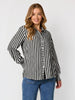 Amour Stripe Shirt - Black/White rc&co