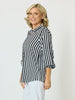 Amour Stripe Shirt - Black/White