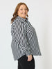 Amour Stripe Shirt - Black/White