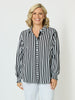 Amour Stripe Shirt - Black/White