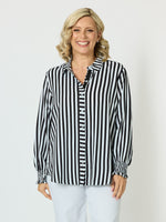Amour Stripe Shirt - Black/White