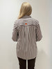 Amour Stripe Shirt - Chocolate/White