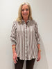 Amour Stripe Shirt - Chocolate/White