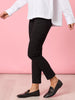 Mila Print Slim Leg Pant - Black rc&co