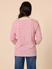 Harbour Stripe Print Long Sleeve Tee  - Red/White