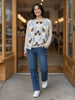 Vermont Floral Print Knit Jumper - Natural Multi
