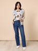 Vermont Floral Print Knit Jumper - Natural Multi rc&co