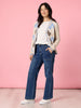 Harper Pearl Bow Tee - Ivory rc&co