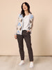 Vermont Floral Print Knit Cardigan - Natural Multi rc&co