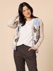 Vermont Floral Print Knit Cardigan - Natural Multi rc&co