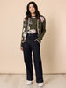 Colorado Floral Print Knit Jumper - Khaki Multi rc&co