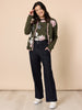 Colorado Floral Print Knit Cardigan - Khaki Multi rc&co