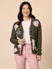 Colorado Floral Print Knit Cardigan - Khaki Multi rc&co