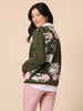 Colorado Floral Print Knit Jumper - Khaki Multi rc&co