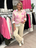 Blushing Print Knit - Pink/Multi