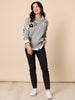 Chelsea Flower Knit - Floral Grey