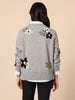 Chelsea Flower Knit - Floral Grey