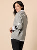 Chelsea Flower Knit - Floral Grey