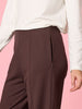 Pippa Straight Leg Ponte Pant - Espresso rc&co