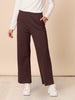 Pippa Straight Leg Ponte Pant - Espresso rc&co