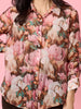 Dakota Floral Print Sheer Shirt - Blush Multi rc&co