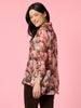 Dakota Floral Print Sheer Shirt - Blush Multi rc&co