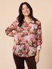 Dakota Floral Print Sheer Shirt - Blush Multi rc&co