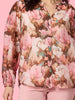 Dakota Floral Print Sheer Top - Blush Multi rc&co