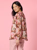 Dakota Floral Print Sheer Top - Blush Multi rc&co