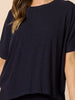 Le Lounge Ribbed Top - Navy rc&co