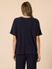 Le Lounge Ribbed Top - Navy rc&co