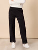 Pippa Straight Leg Ponte Pant  - Black rc&co