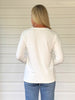 Brushed Crew Neck Long Sleeve Tee - Ivory