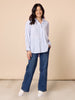 Hudson High Rise Wide Leg Jean - Blue Wash