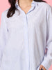 Tiffany Diamante Stripe Print Shirt - Blue/White rc&co