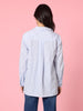 Tiffany Diamante Stripe Print Shirt - Blue/White rc&co