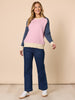 Rosie Contrast Knit - Pink/Multi rc&co